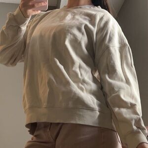 old navy cream crewneck